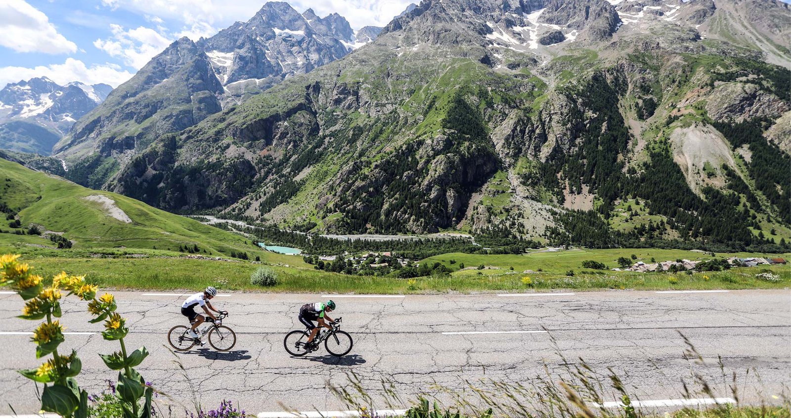 Rider on the La Marmotte Granfondo Alpes